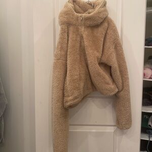 Sunday best fuzzy, and cropped quarter zip